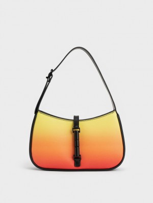 Charles And Keith Cesia Ombre Shoulder Bags Orange | PHILIPPINES T047