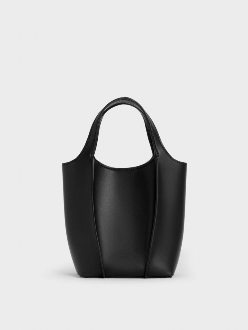 Charles And Keith Arlys Tote Bags Black | PHILIPPINES J371