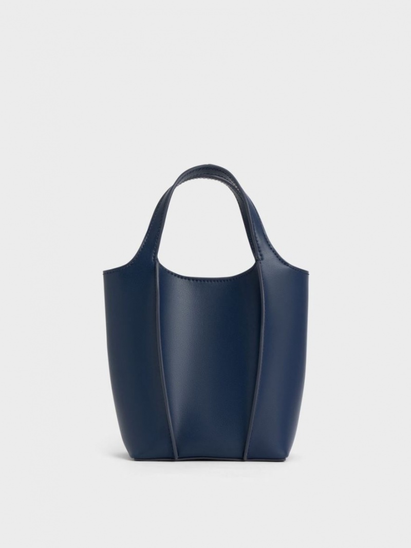 Charles And Keith Arlys Tote Bags Navy | PHILIPPINES O692