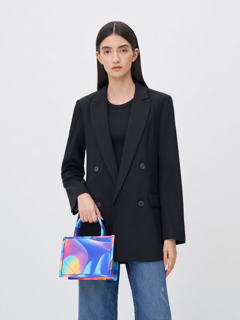 Charles And Keith Celia Quilted Double Handle Tote Bags Multicolor | PHILIPPINES W071