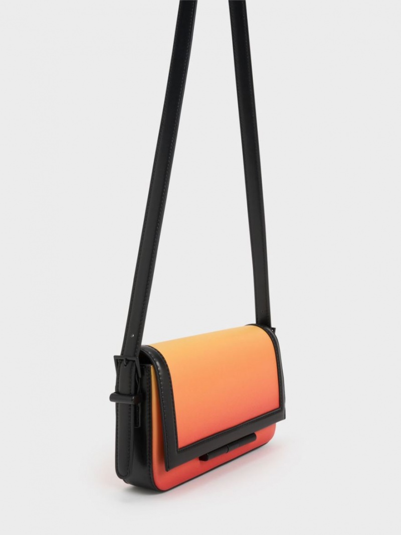 Charles And Keith Cesia Crossbody Bags Orange | PHILIPPINES Z793