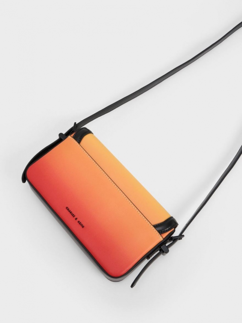 Charles And Keith Cesia Crossbody Bags Orange | PHILIPPINES Z793