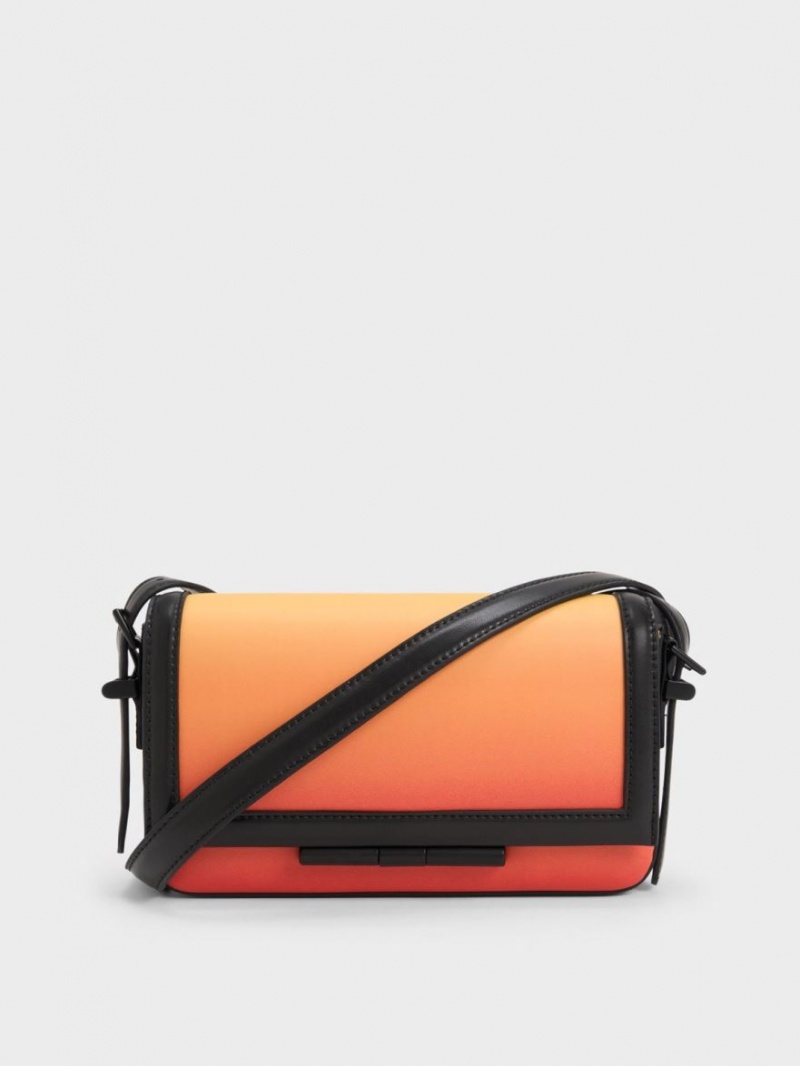 Charles And Keith Cesia Crossbody Bags Orange | PHILIPPINES Z793