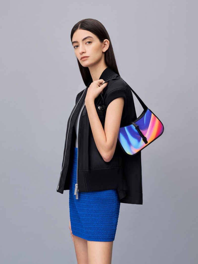 Charles And Keith Cesia Holographic Shoulder Bags Multicolor | PHILIPPINES D179