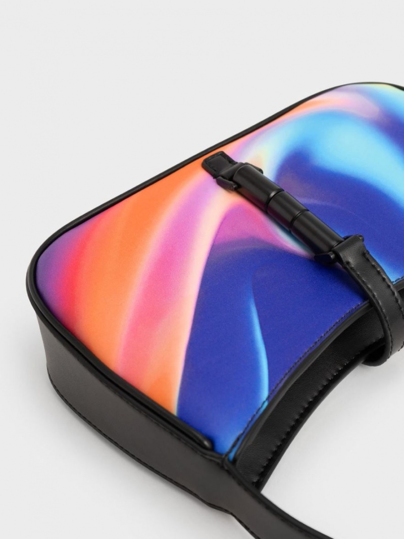 Charles And Keith Cesia Holographic Shoulder Bags Multicolor | PHILIPPINES D179