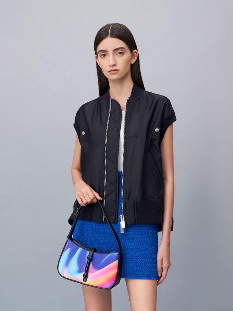 Charles And Keith Cesia Holographic Shoulder Bags Multicolor | PHILIPPINES D179