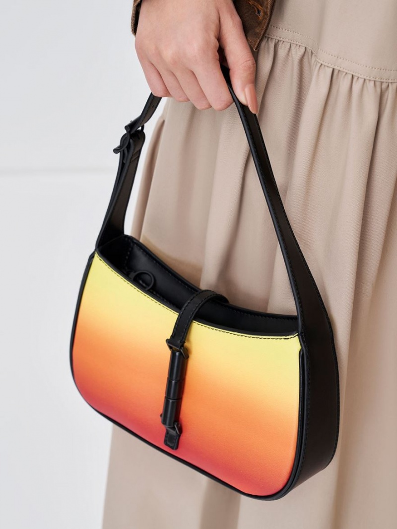 Charles And Keith Cesia Ombre Shoulder Bags Orange | PHILIPPINES T047