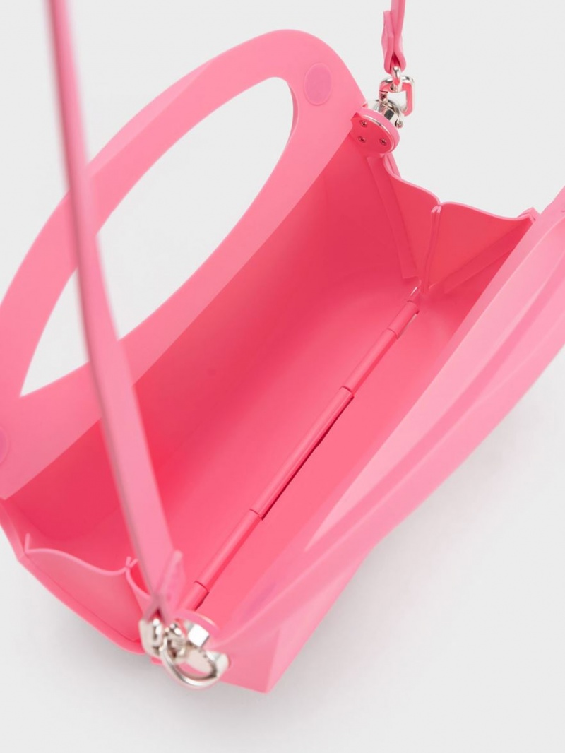 Charles And Keith Cocoon Top Handbag Pink | PHILIPPINES Y073