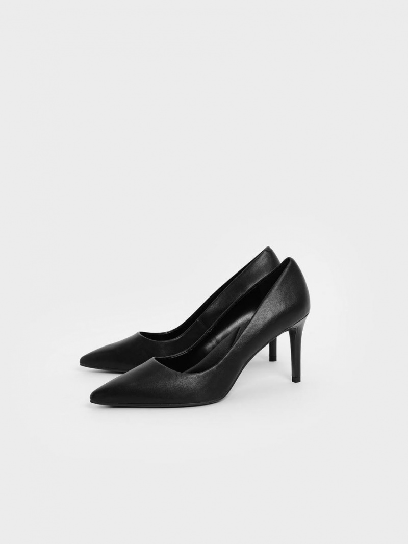 Charles And Keith Emmy Pointed-Toe Pumps Black | PHILIPPINES C438