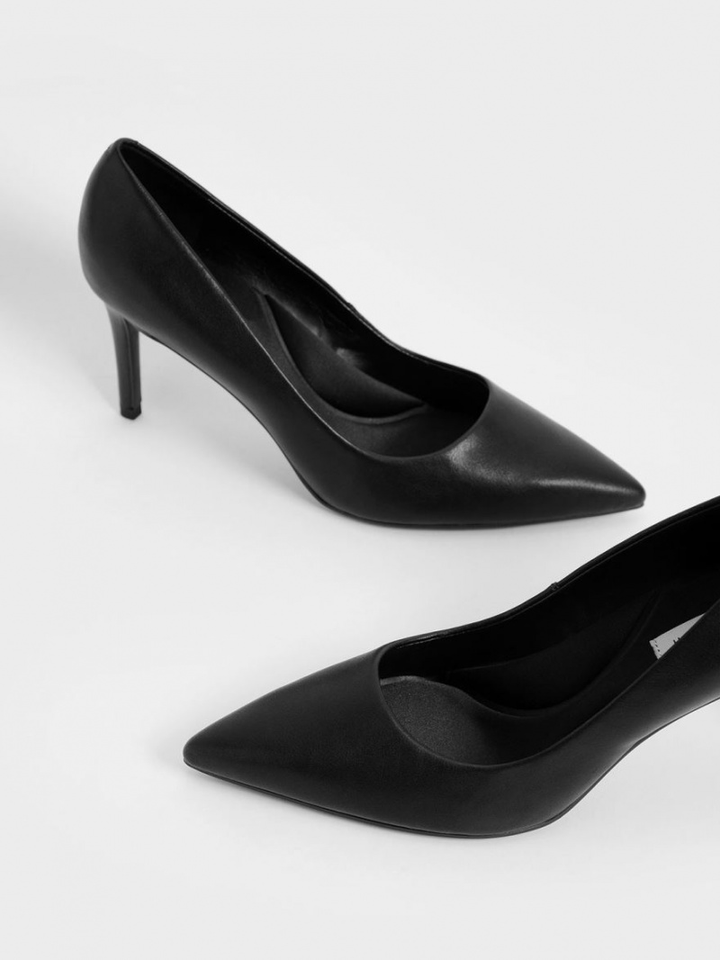 Charles And Keith Emmy Pointed-Toe Pumps Black | PHILIPPINES C438