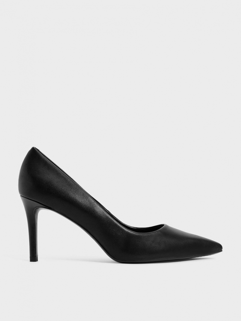 Charles And Keith Emmy Pointed-Toe Pumps Black | PHILIPPINES C438