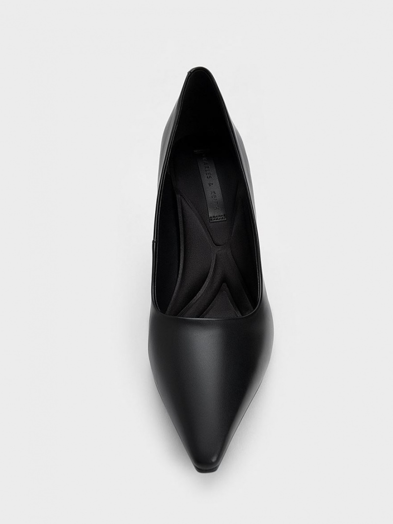 Charles And Keith Emmy Stiletto Heel Pumps Black | PHILIPPINES Q265