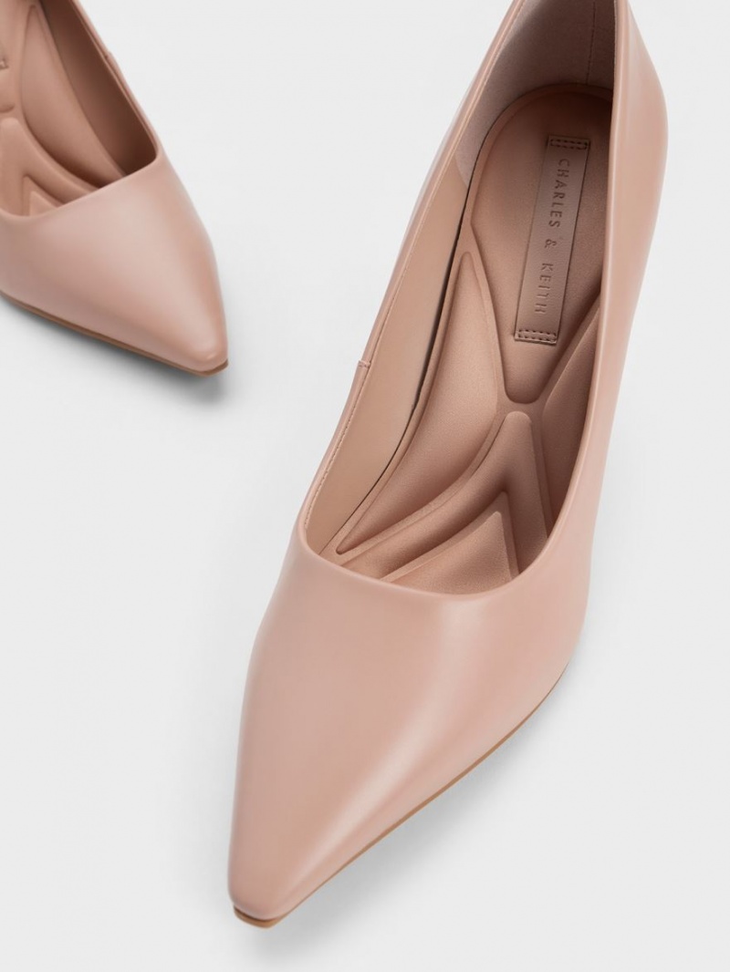 Charles And Keith Emmy Stiletto Heel Pumps Beige | PHILIPPINES C182