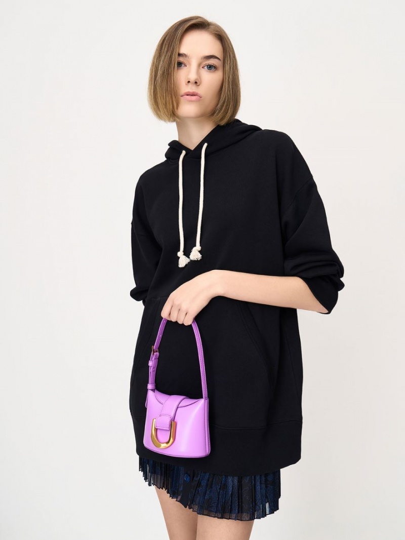 Charles And Keith Gabine Bucket Bags Purple | PHILIPPINES X129