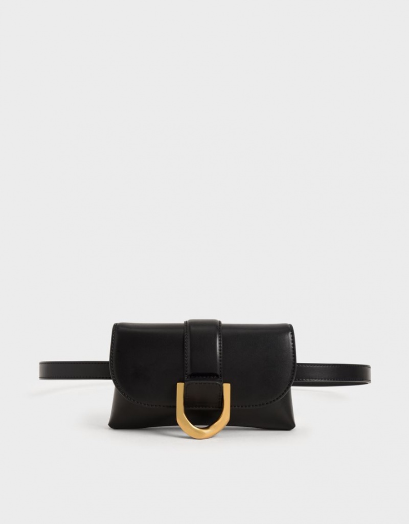 Charles And Keith Gabine Crossbody Bags Black | PHILIPPINES I742