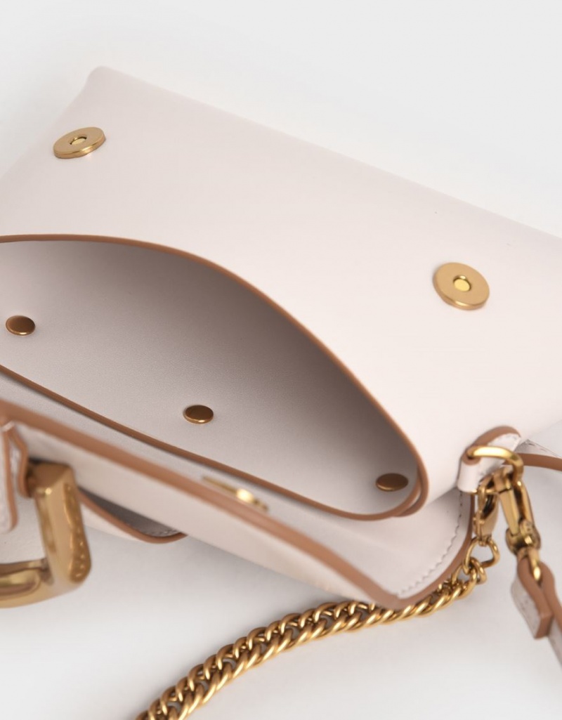 Charles And Keith Gabine Crossbody Bags Light Pink | PHILIPPINES T198