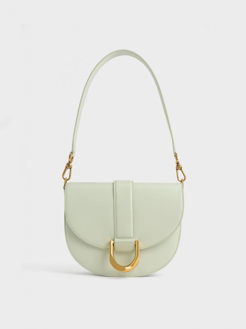 Charles And Keith Gabine Saddle Bags Mint | PHILIPPINES K643