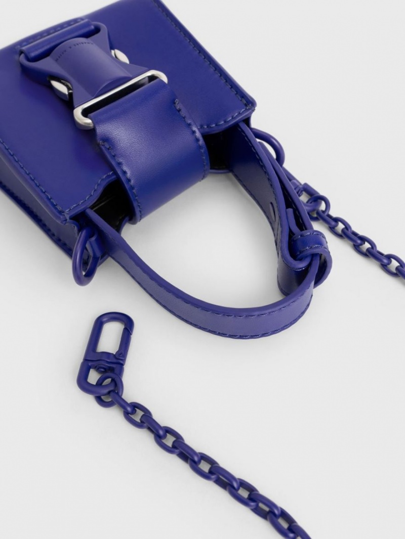 Charles And Keith Ivy Top Handle Mini Bag Blue | PHILIPPINES V348