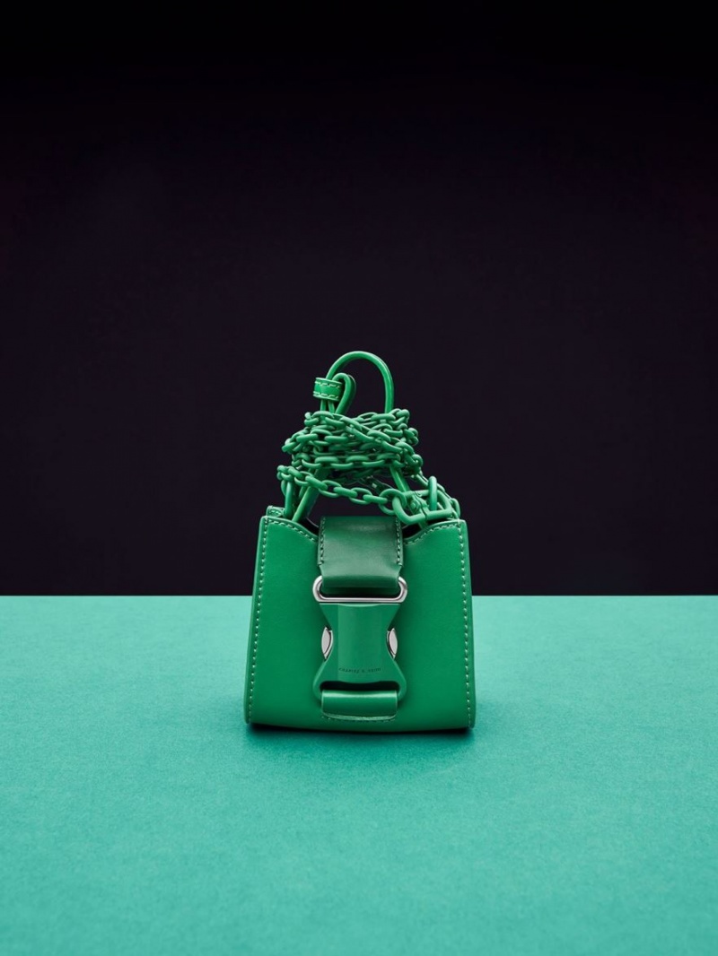 Charles And Keith Ivy Top Handle Mini Bag Green | PHILIPPINES N736