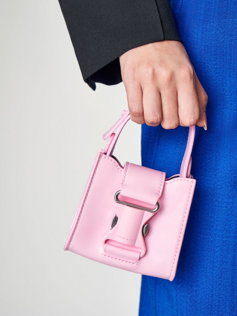 Charles And Keith Ivy Top Handle Mini Bag Pink | PHILIPPINES A703