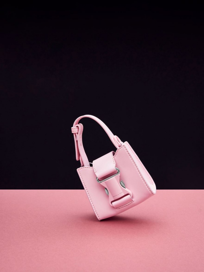 Charles And Keith Ivy Top Handle Mini Bag Pink | PHILIPPINES A703