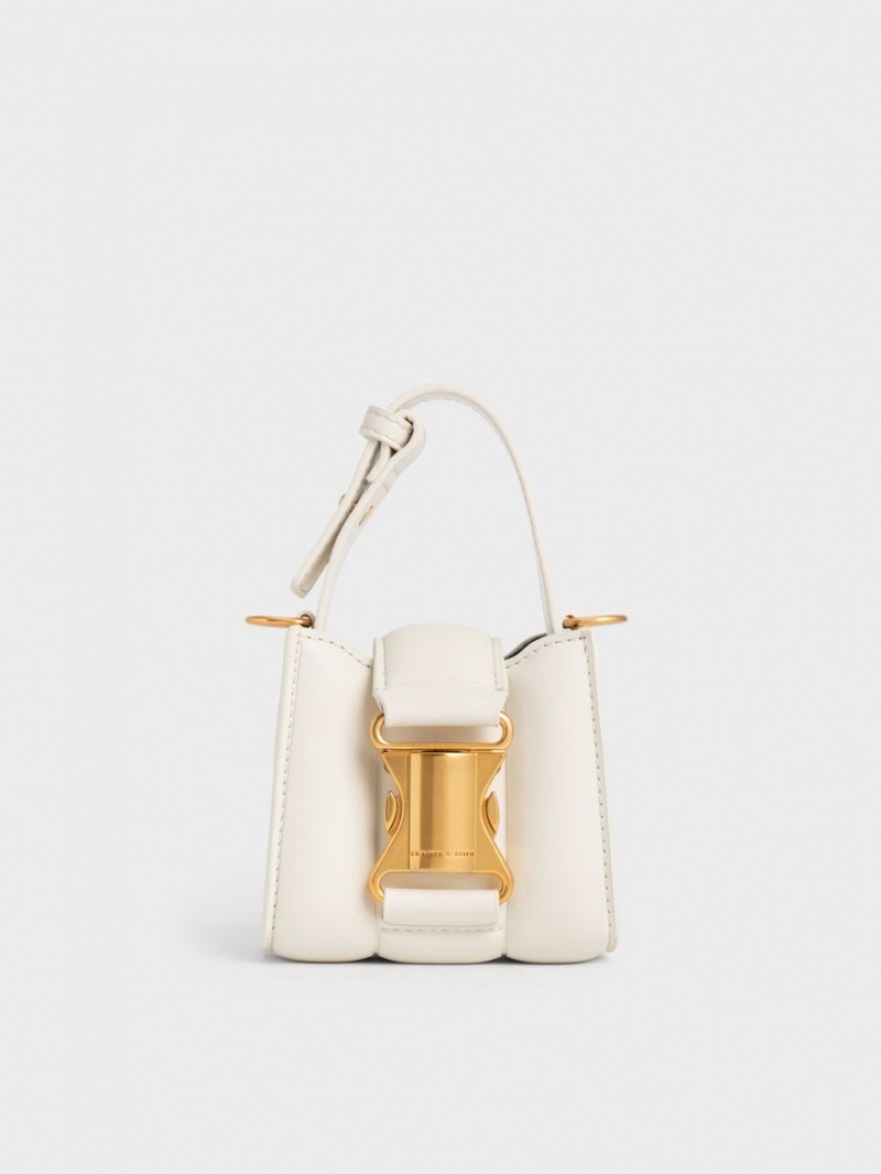 Charles And Keith Ivy Top Handle Mini Bag Cream | PHILIPPINES I746