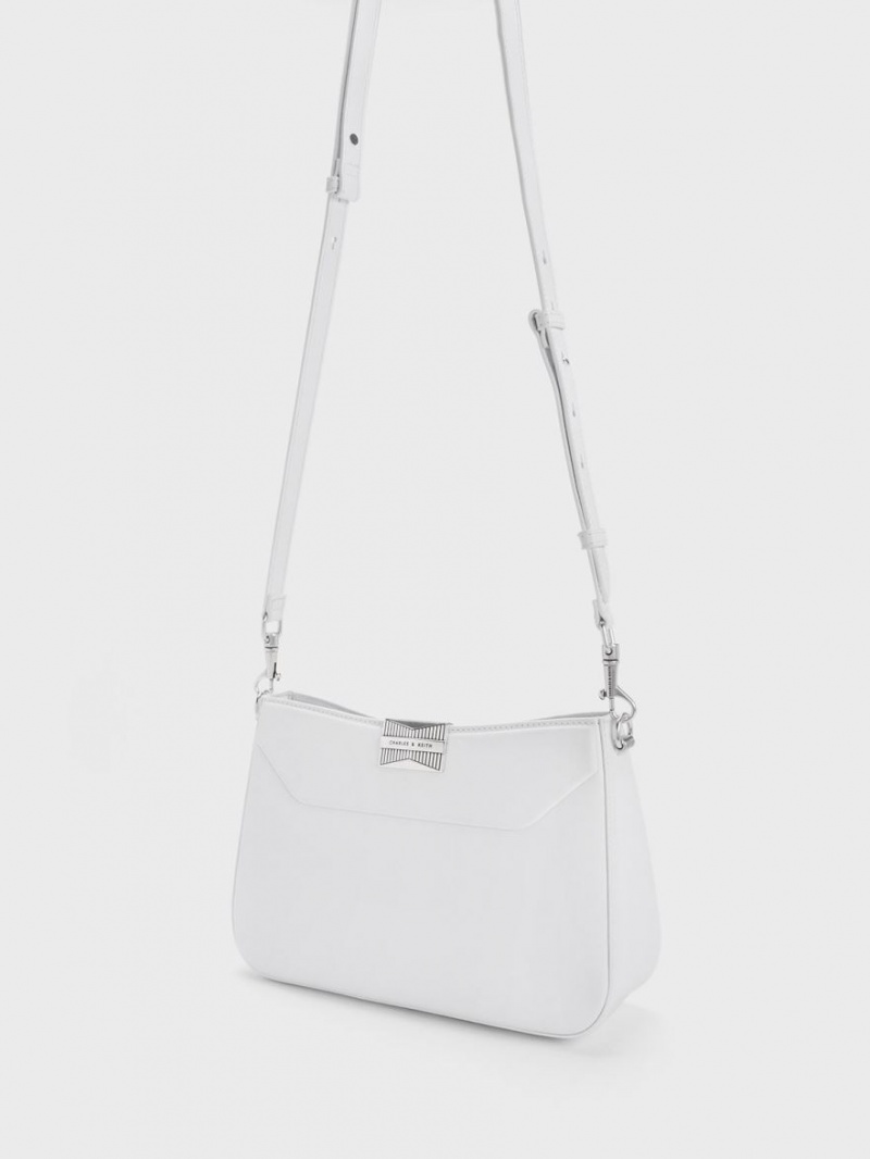 Charles And Keith Kalinda Shoulder Bags White | PHILIPPINES S079