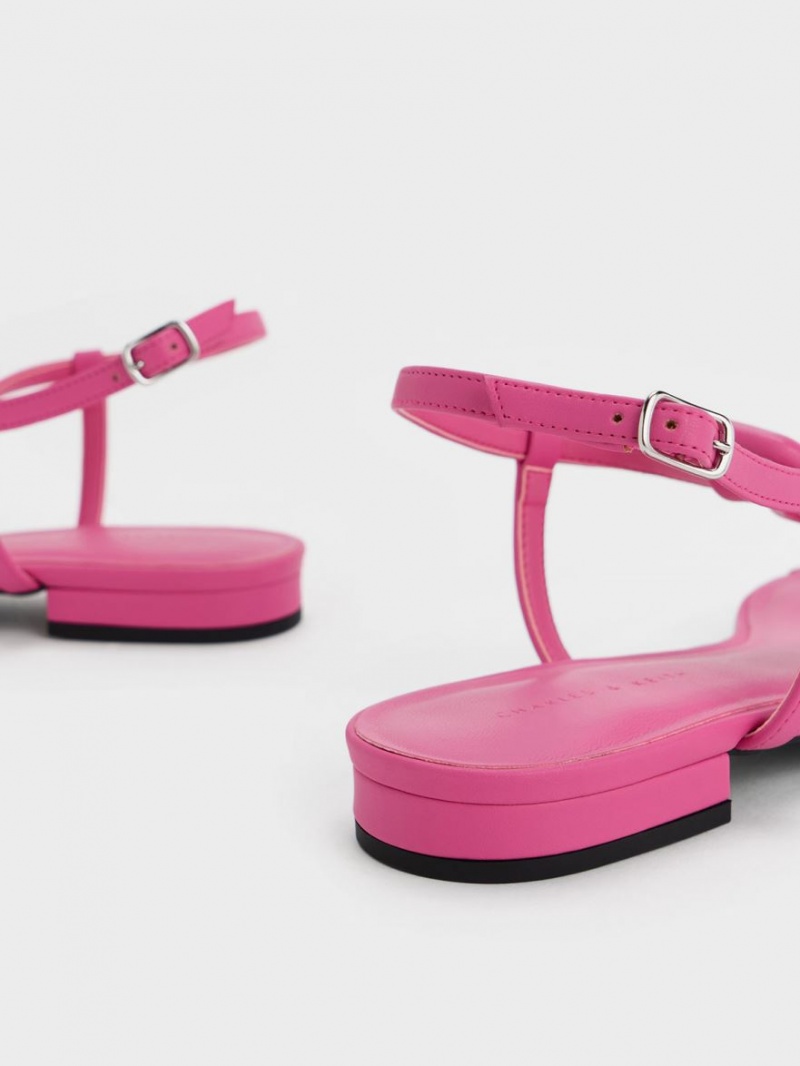 Charles And Keith Koa Thong Flat Sandals Pink | PHILIPPINES F135