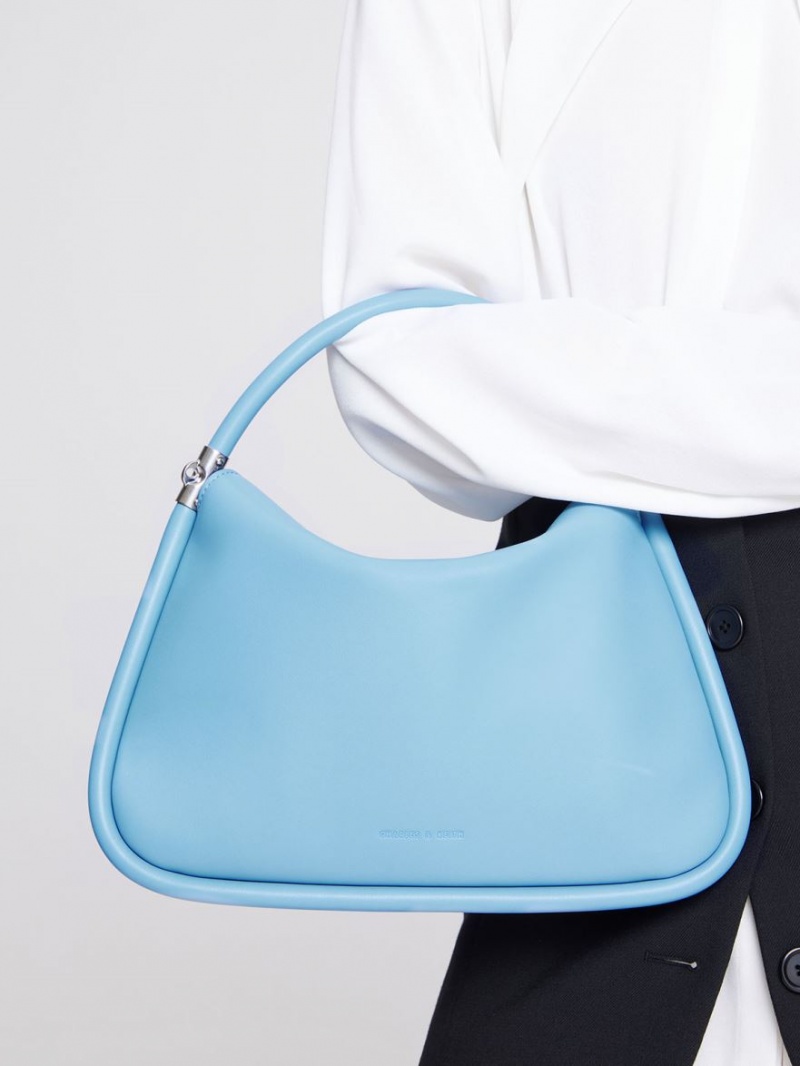 Charles And Keith Lara Hobo Bag Blue | PHILIPPINES V580