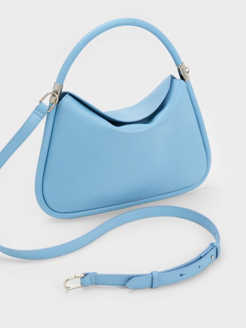 Charles And Keith Lara Hobo Bag Blue | PHILIPPINES V580