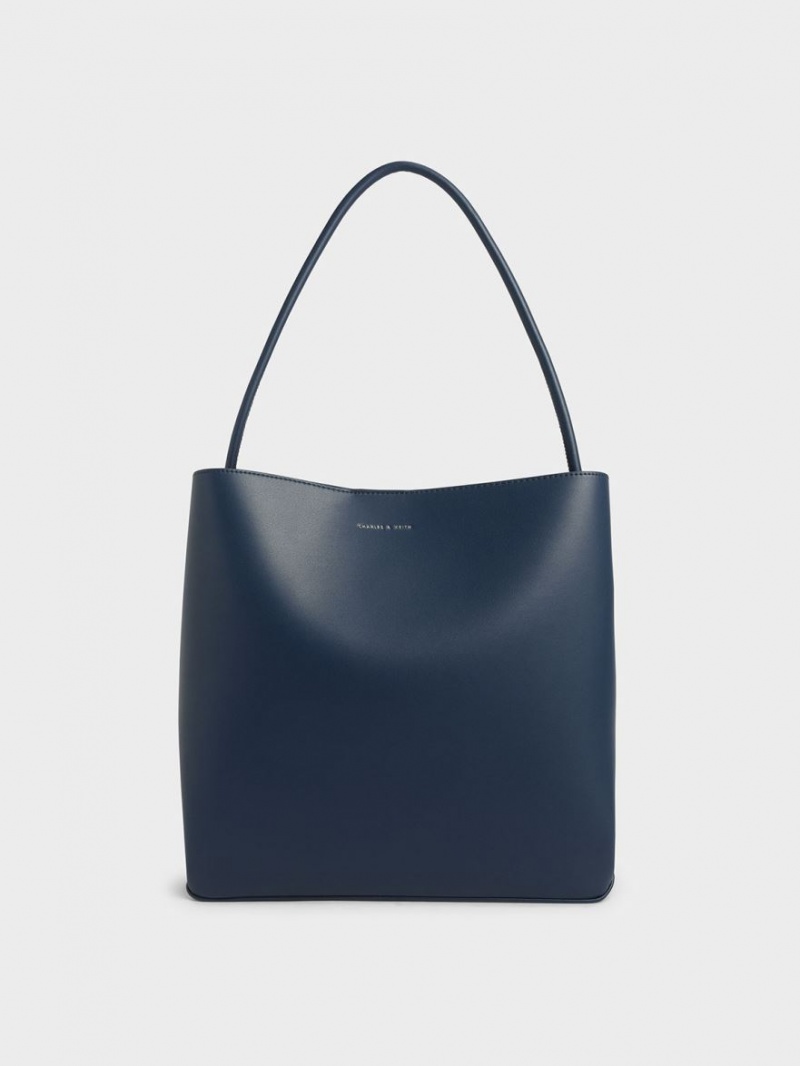 Charles And Keith Leia Tote Bags Blue | PHILIPPINES L306