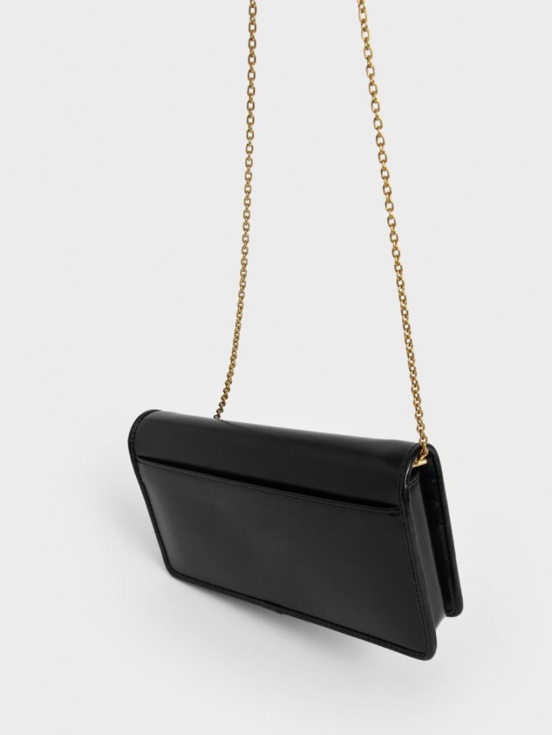 Charles And Keith Long Wallets Black | PHILIPPINES Y734