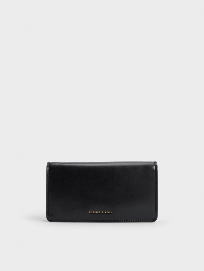 Charles And Keith Long Wallets Black | PHILIPPINES Y734