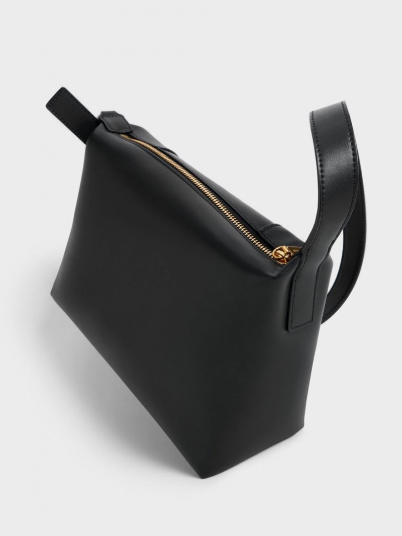 Charles And Keith Lorain Shoulder Bags Black | PHILIPPINES Q582