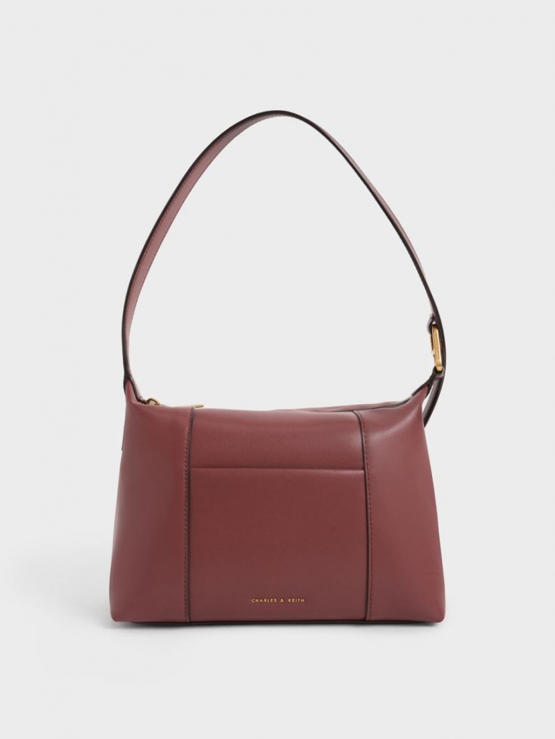 Charles And Keith Lorain Shoulder Bags Chocolate | PHILIPPINES R315