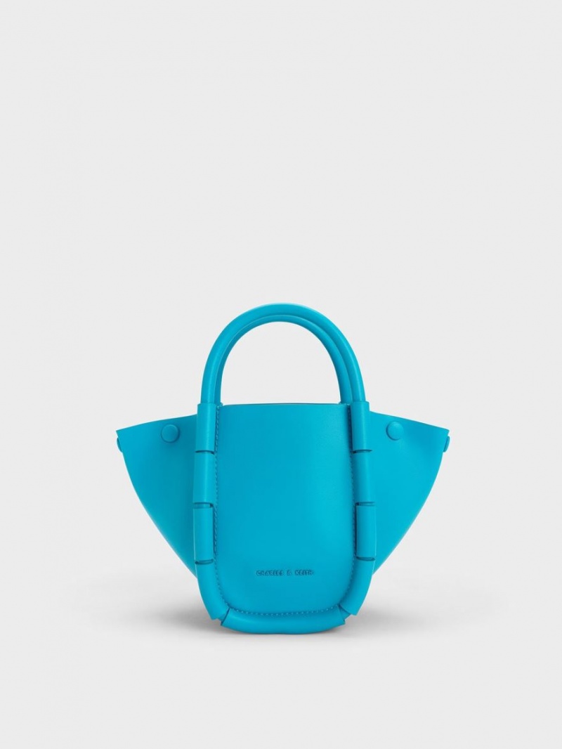 Charles And Keith Machina Bucket Bags Turquoise | PHILIPPINES L423