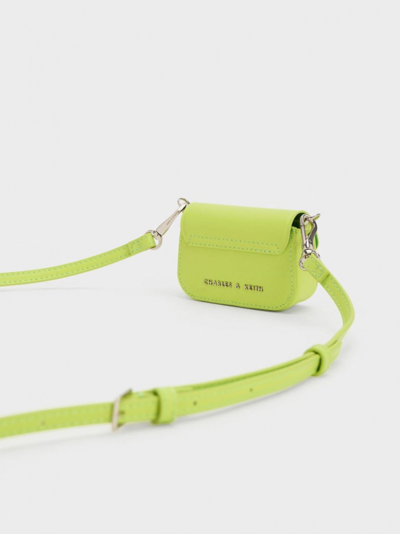 Charles And Keith Micro Koa Crossbody Bags Light Green | PHILIPPINES Z472