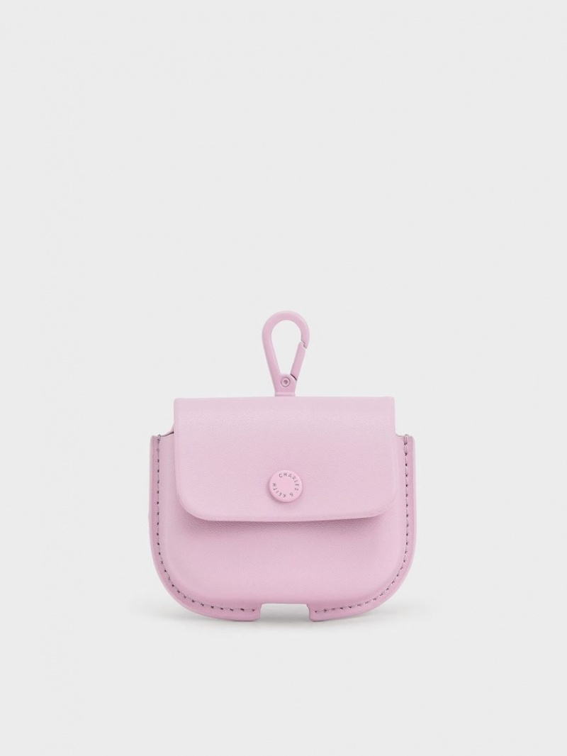 Charles And Keith Mini AirPods Pouches Light Pink | PHILIPPINES M280