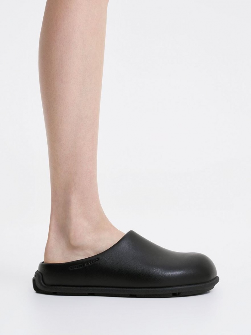 Charles And Keith Molly Flat Mules Black | PHILIPPINES P360