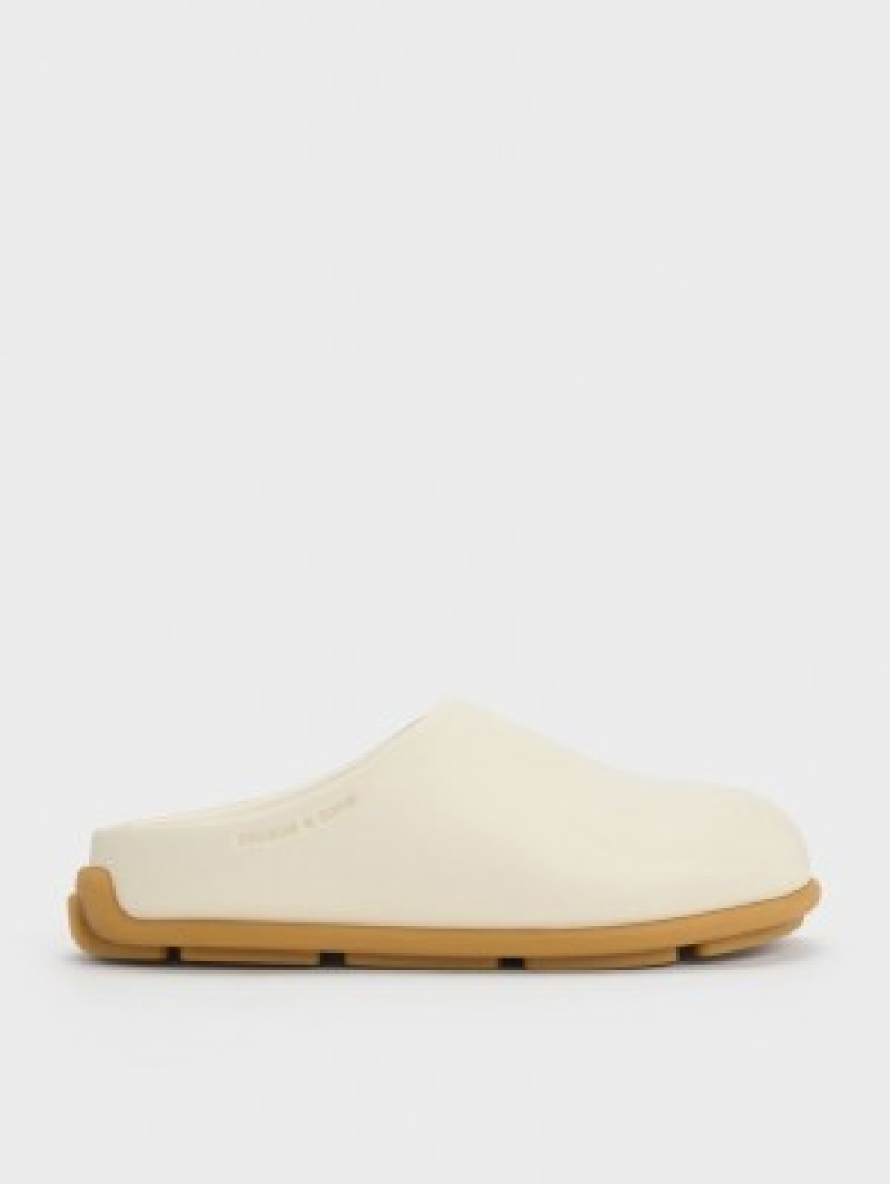 Charles And Keith Molly Flat Mules Cream | PHILIPPINES G142