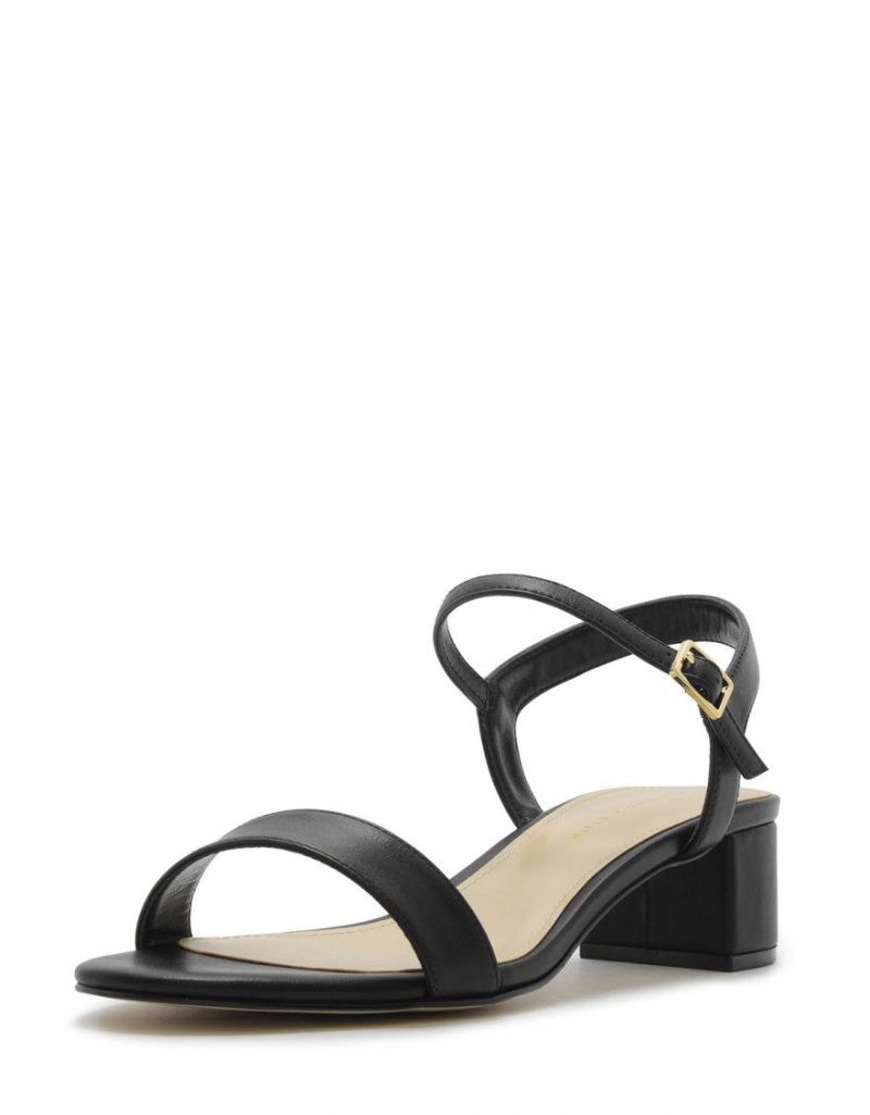 Charles And Keith Open-Toe Heels Sandals Black | PHILIPPINES K531