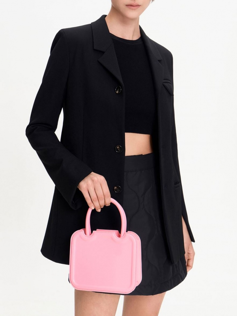 Charles And Keith Perline Sculptural Tote Bags Pink | PHILIPPINES B569