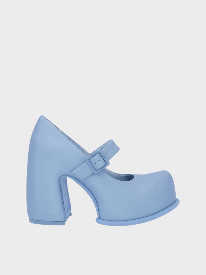 Charles And Keith Pixie Platform Mary Jane Shoes Blue | PHILIPPINES U567