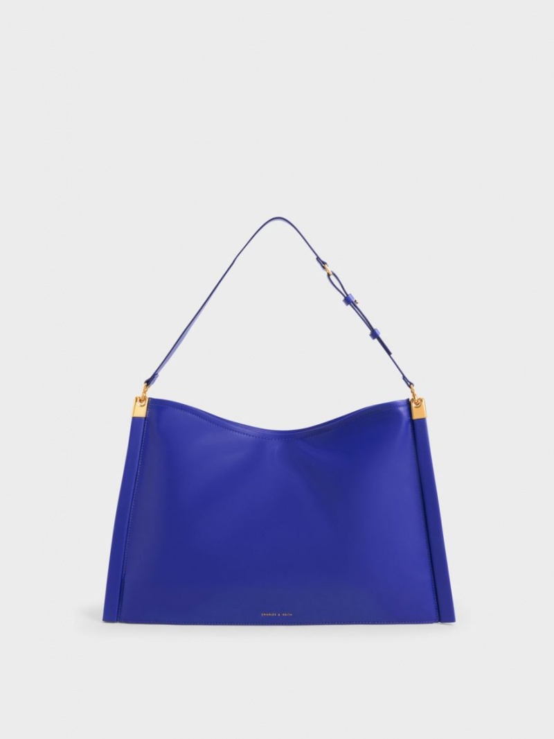 Charles And Keith Ridley Slouchy Tote Bags Blue | PHILIPPINES R235