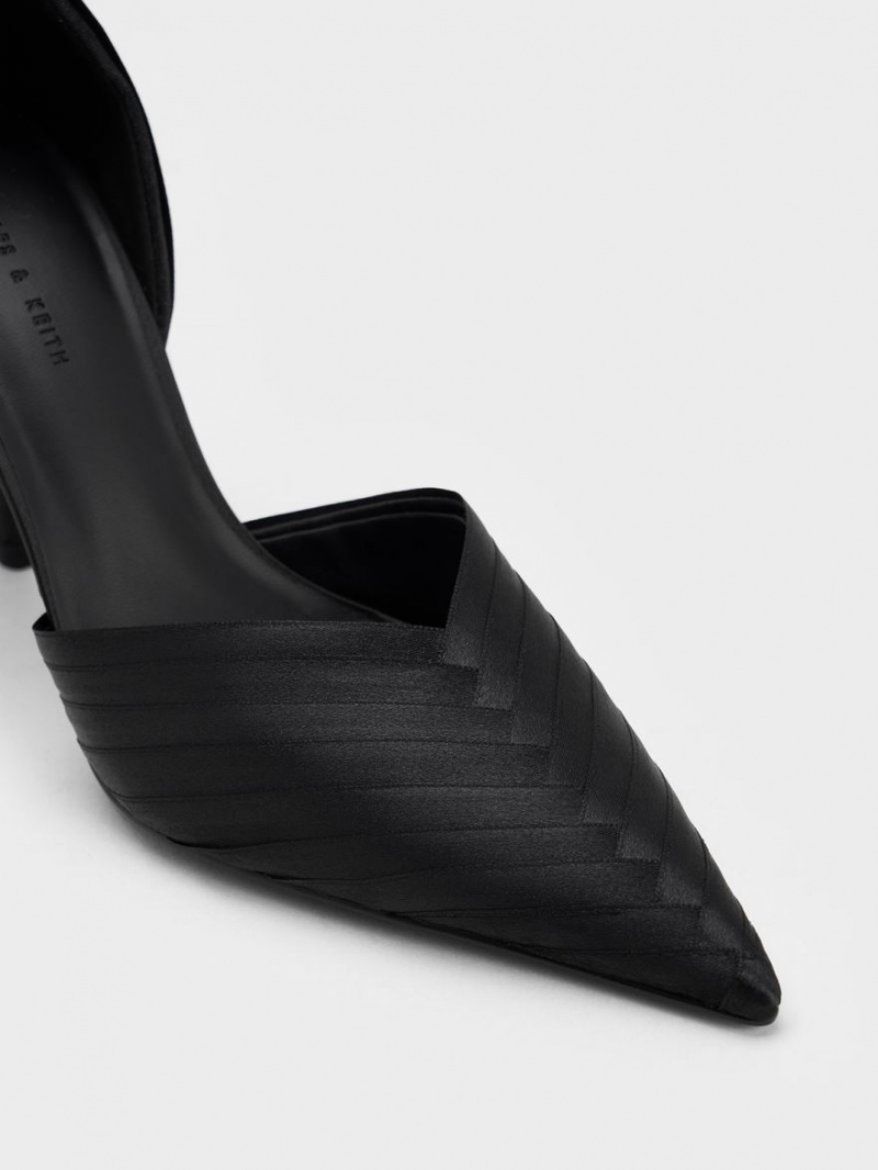 Charles And Keith Tie-Around D'Orsay Pumps Black | PHILIPPINES F596