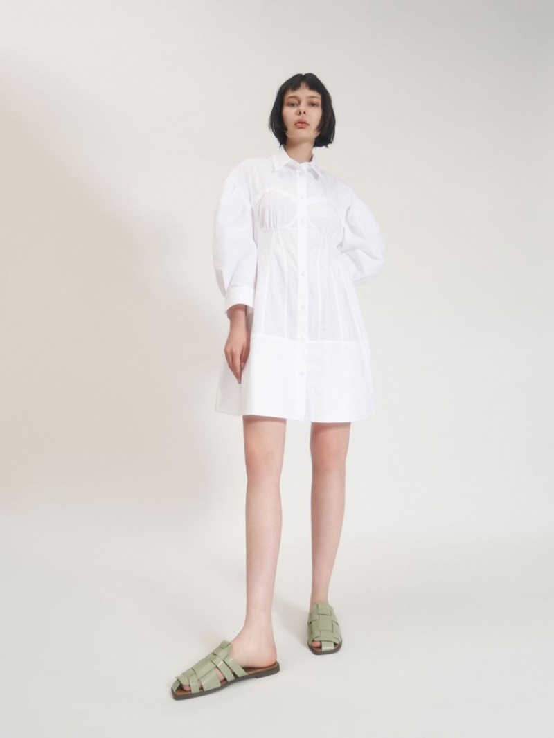 Charles And Keith Woven Flat Mules Mint | PHILIPPINES T984